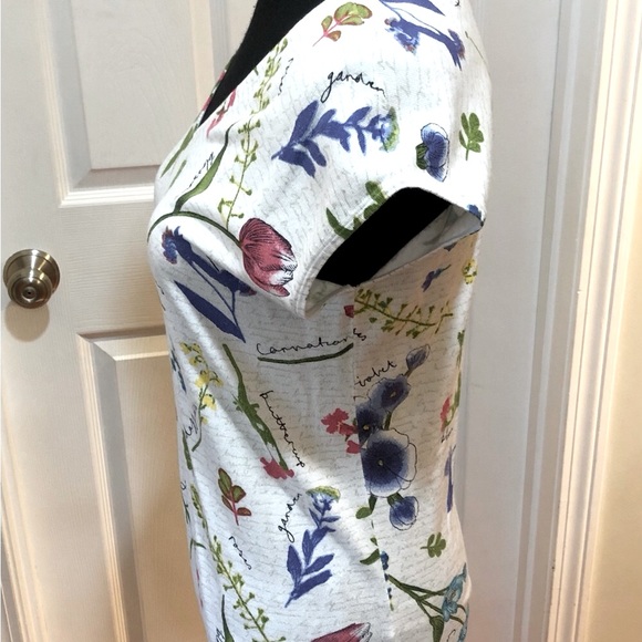 Talbots Botanical Tee Size MP - Picture 4 of 8